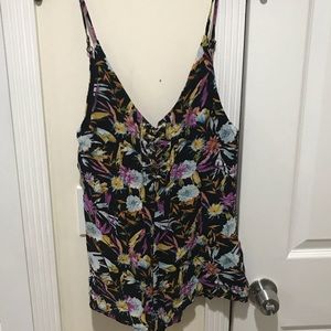LF Romper with front tie up and low back